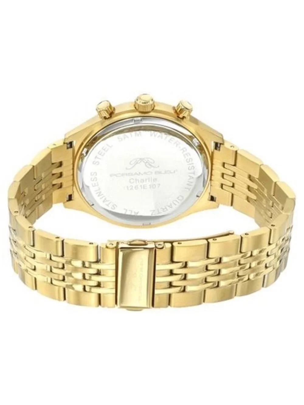 NWT Porsamo Bleu Charlie Gold-tone Dial Men's Watch